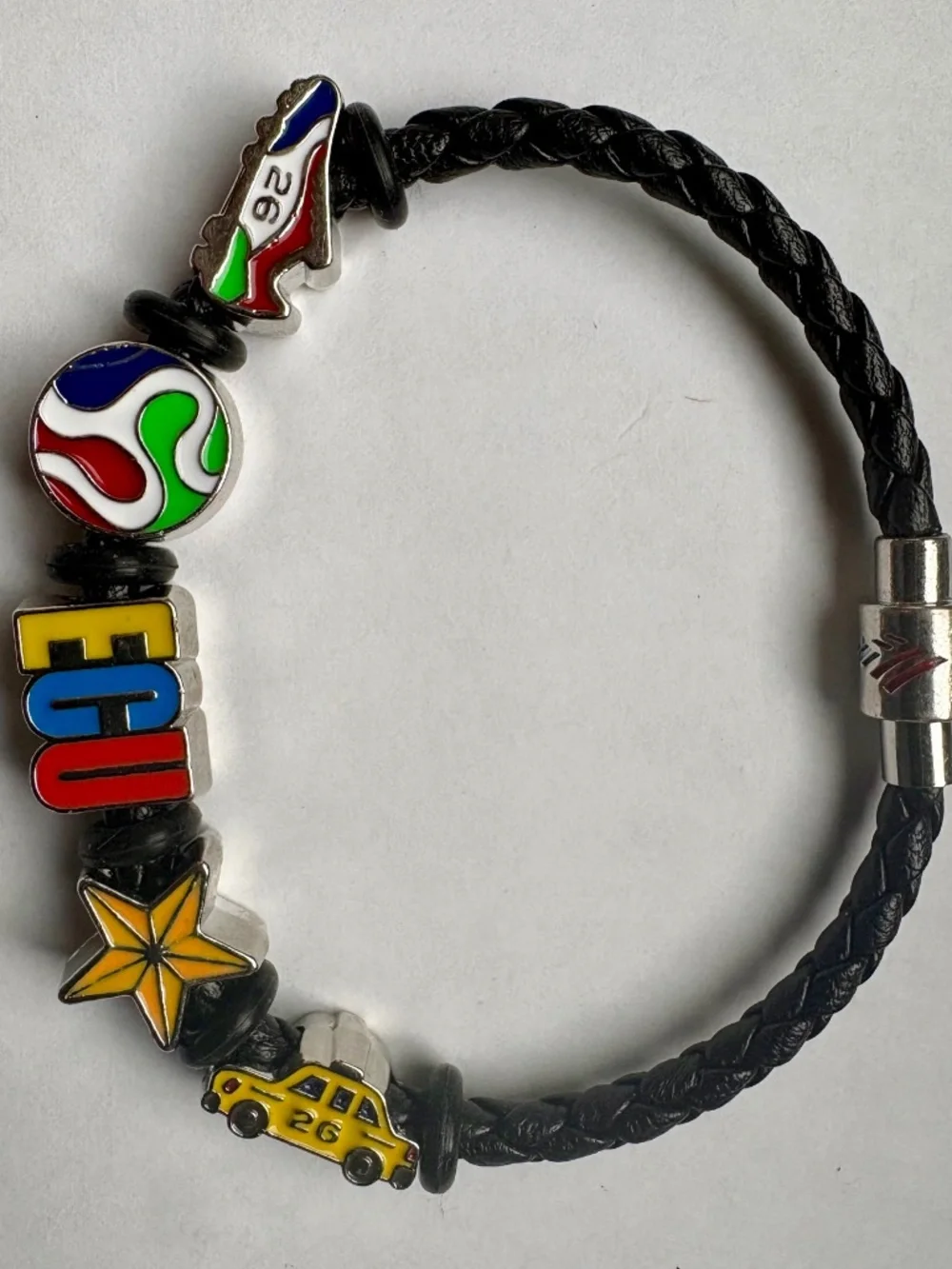 FIFA FAN FAV WORLD CUP Bracelet with Ecuador, Soccer & NYC Charms!